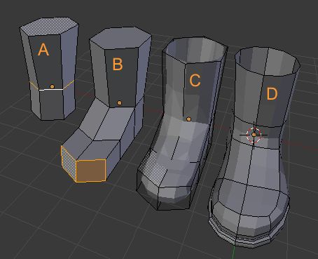 construire une botte en plusieurs étapes de raffinement